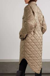 POLO RALPH LAUREN Стеганое пальто из переработанного материала, серо-коричневый