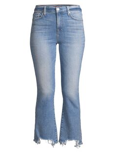 Узкие расклешенные джинсы с высокой посадкой 7 For All Mankind, винтаж