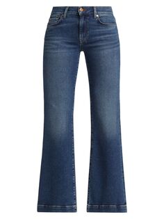 Расклешенные джинсы со средней посадкой Dojo Tailorless 7 For All Mankind, синий