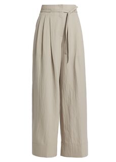 Широкие брюки из смесовой шерсти с завязками на талии 3.1 Phillip Lim