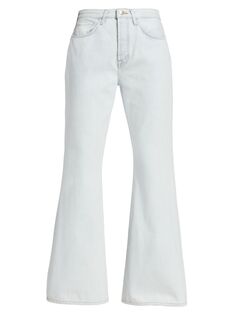 Легкие расклешенные джинсы с низкой посадкой 7 For All Mankind, индиго