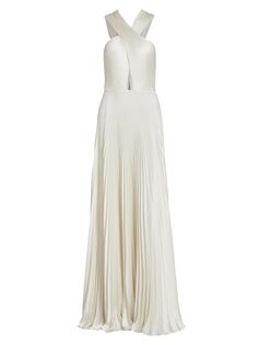 плиссированное платье Athena A.L.C., белый