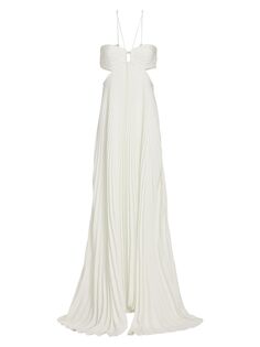 Макси-платье Moira с вырезами A.L.C., белый