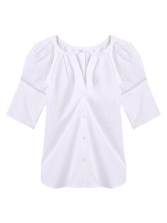 плиссированная блузка Chloe A.L.C., белый