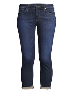 Укороченные джинсы-сигареты Prima с низкой посадкой AG Jeans