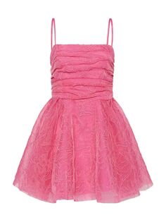 Кружевное мини-платье Evangeline Cornelli Aje, розовый