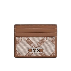 Визитница Michael Michael Kors Hudson Empire Logo Jacquard, коричневый