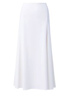 Расклешенная юбка-миди из твила Akris, экру