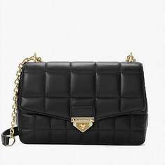 Сумка Michael Michael Kors SoHo Extra-Large Quilted Leather Shoulder, черный