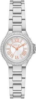 Часы наручные Michael Kors Mini Camille Pavé Silver-Tone, серебристый