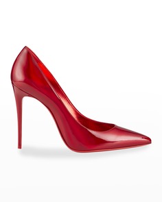 Kate Patent Туфли-лодочки на высоком каблуке с красной подошвой и острым носком Christian Louboutin