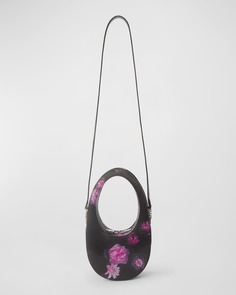 Мини-сумка через плечо Swipe с голографическим цветком Coperni