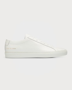 Мужские кожаные низкие кеды Achilles, белые Common Projects