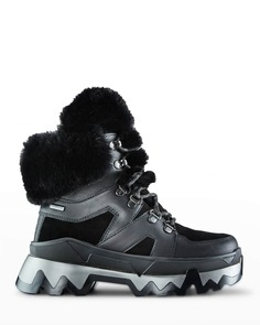 Ботинки Warrior Mix-Leather Snow Boots с отделкой из искусственного меха Cougar