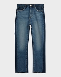 Двухцветные прямые джинсы Emie для девочек, размер 7–20 DL1961 Premium Denim