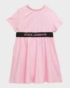 Платье для девочки с логотипом на талии и шароварами, размер 12–30 мес. Dolce&amp;Gabbana
