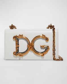 Кожаная сумка через плечо Barocco Dolce&amp;Gabbana