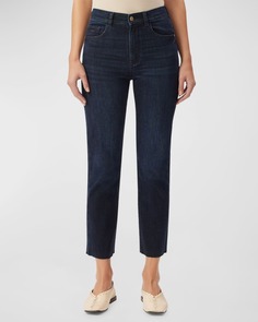 Прямые винтажные джинсы до щиколотки Patti с высокой посадкой DL1961 Premium Denim
