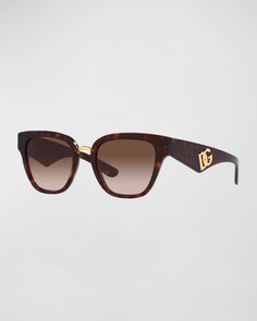 Солнцезащитные очки-бабочки DG Gradient из ацетата и пластика Dolce&amp;Gabbana