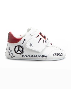 Детские кроссовки Prewalker DG Graffiti Logo, Newborn-9M Dolce&amp;Gabbana