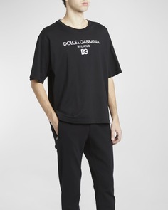 Мужская футболка из джерси с логотипом Dolce&amp;Gabbana