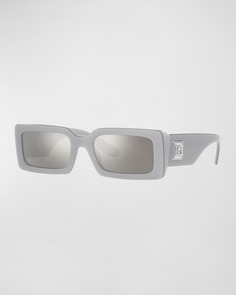 Прямоугольные солнцезащитные очки из ацетата Interlocking DG Emblem Dolce&amp;Gabbana