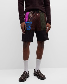 Мужские шорты Herick в стиле пэчворк Dries Van Noten