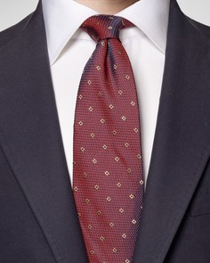 Мужской жаккардовый шелковый галстук с геометрическим рисунком Eton