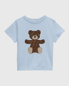 Детская футболка с монограммой Bear, размер 6–24 м Fendi