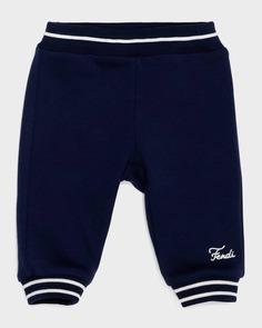 Детские спортивные штаны в полоску с логотипом, размер 6–24 м Fendi