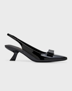 Лакированные туфли-лодочки Anz с ремешком на пятке Ferragamo