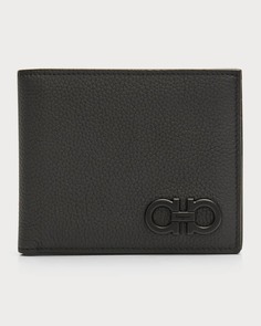 Мужской тональный кожаный бумажник Gancini Bifold Ferragamo