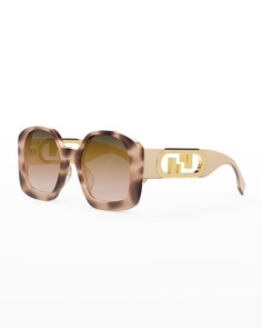 Квадратные солнцезащитные очки FF из ацетата Fendi