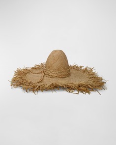 Ete Плетеная соломенная шляпа с большими полями Gigi Burris