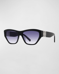 Солнцезащитные очки «кошачий глаз» из ацетата и металла 4G Givenchy