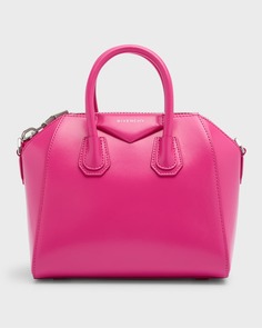 Мини-сумка Antigona Top-Handle из кожи Box Givenchy