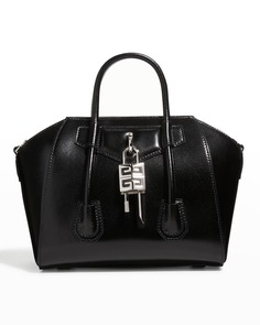 Кожаная мини-сумка-портфель Antigona с замком Givenchy