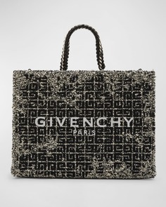 Сумка G-Tote среднего размера из твидового хлопка 4G Givenchy