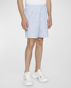 Мужские полосатые пижамные шорты с логотипом Givenchy