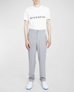 Мужские облегающие шерстяные брюки стрейч Givenchy