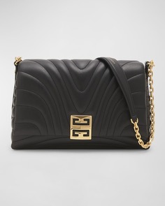 Стеганая кожаная сумка через плечо 4G среднего размера Givenchy