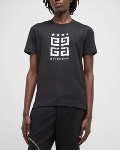Мужская футболка с логотипом 4G Stars Stamped Givenchy