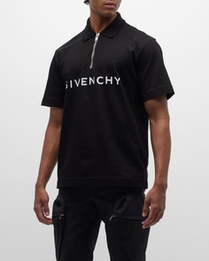 Мужская рубашка поло 4G из пике на молнии Givenchy