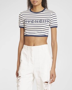 Укороченная футболка Ringer в полоску Givenchy