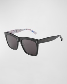 Серые солнцезащитные очки Malin Square из ацетата X серого цвета Illesteva