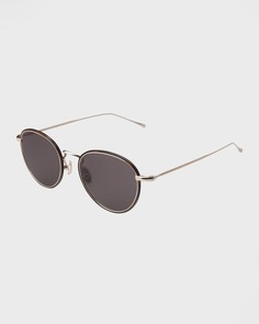 Круглые солнцезащитные очки Jefferson Ace из металла и ацетата Illesteva