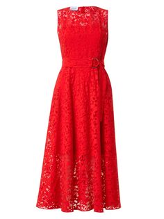 Платье миди Kaleidoscope из органзы Akris punto, красный