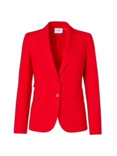 Пиджак из смесовой шерсти Akris punto, красный