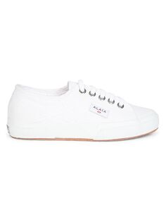 Холщовые кроссовки на плоской подошве Alaïa x Superga Alaïa, белый