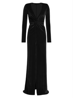 Бархатное платье Misse с длинными рукавами Alberto Audenino, черный